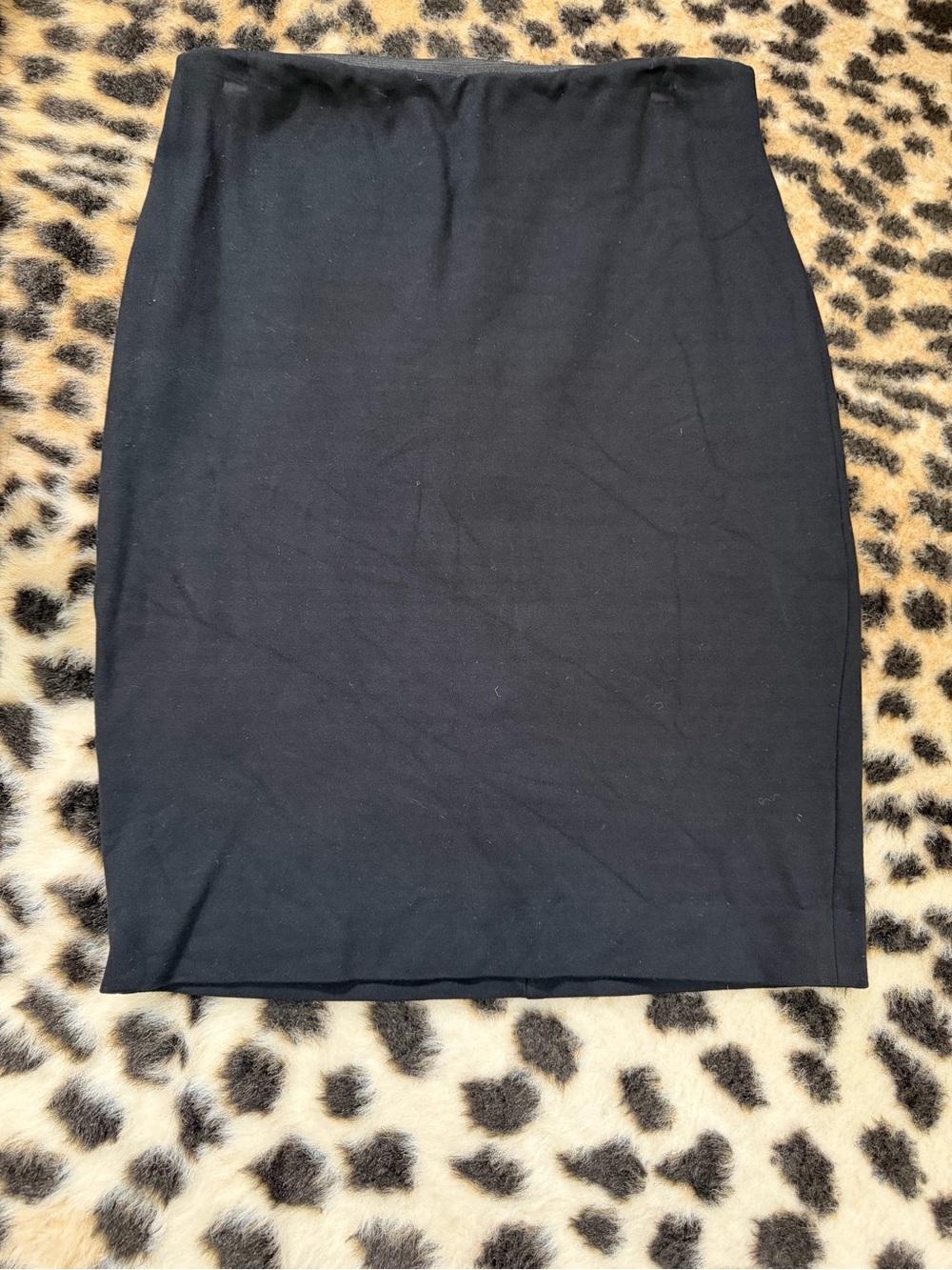 L'AGENCE Black Stretch Pencil Skirt
